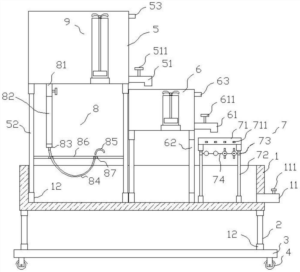 Gravity self-flowing wading toy and use method