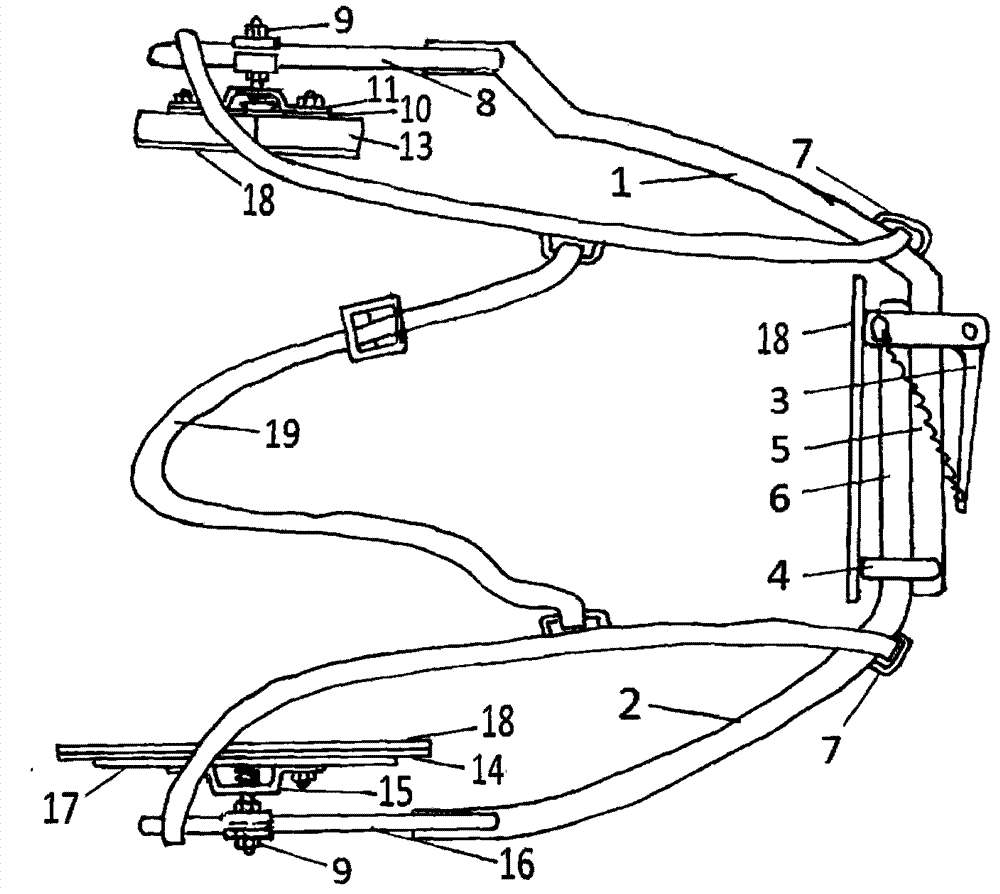 Rigid blocking type hernia rehabilitation apparatus