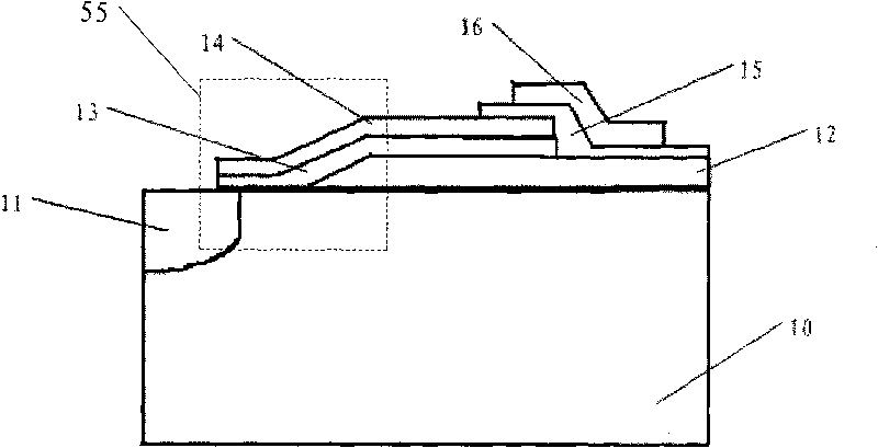 Method for increasing breakdown voltage of power MOS field effect transistor