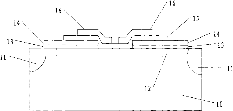 Method for increasing breakdown voltage of power MOS field effect transistor