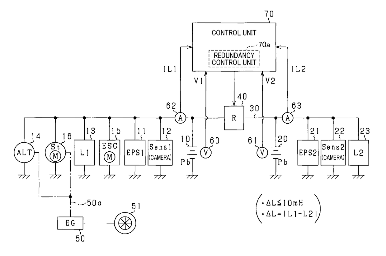 On-board power supply apparatus