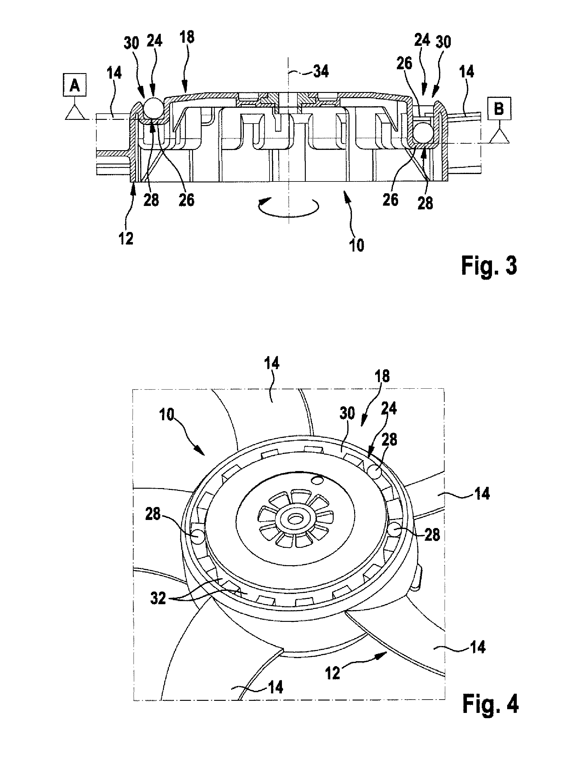 Engine cooling fan having dynamic unbalance compensation