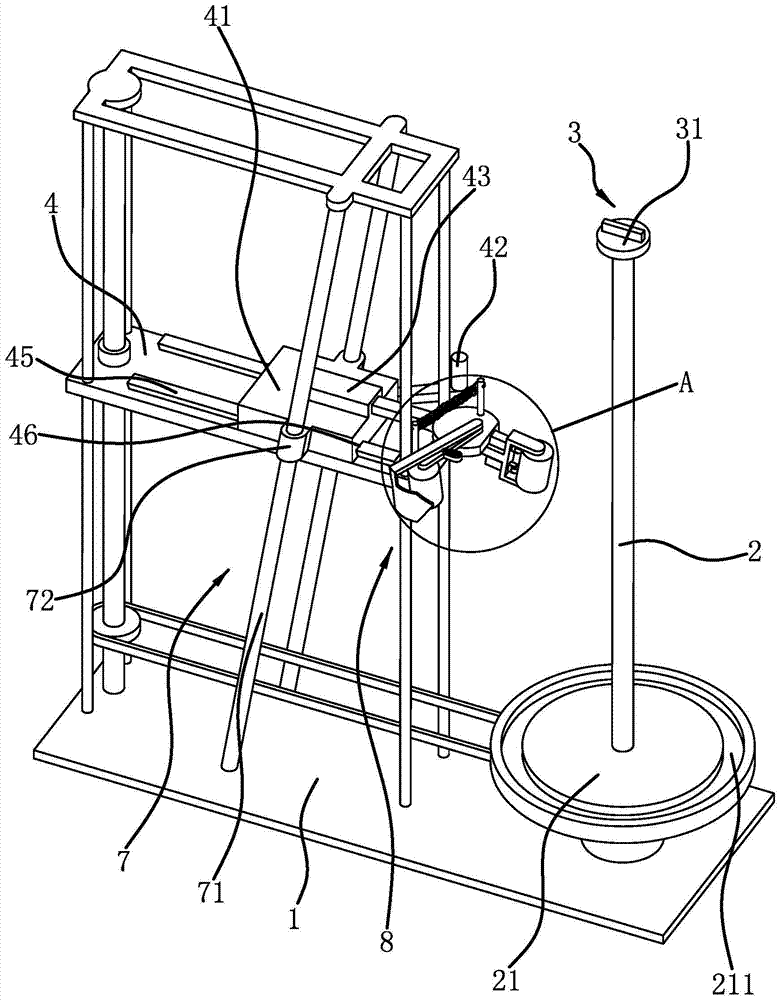 Reflective tape sticking device for road isolation pier