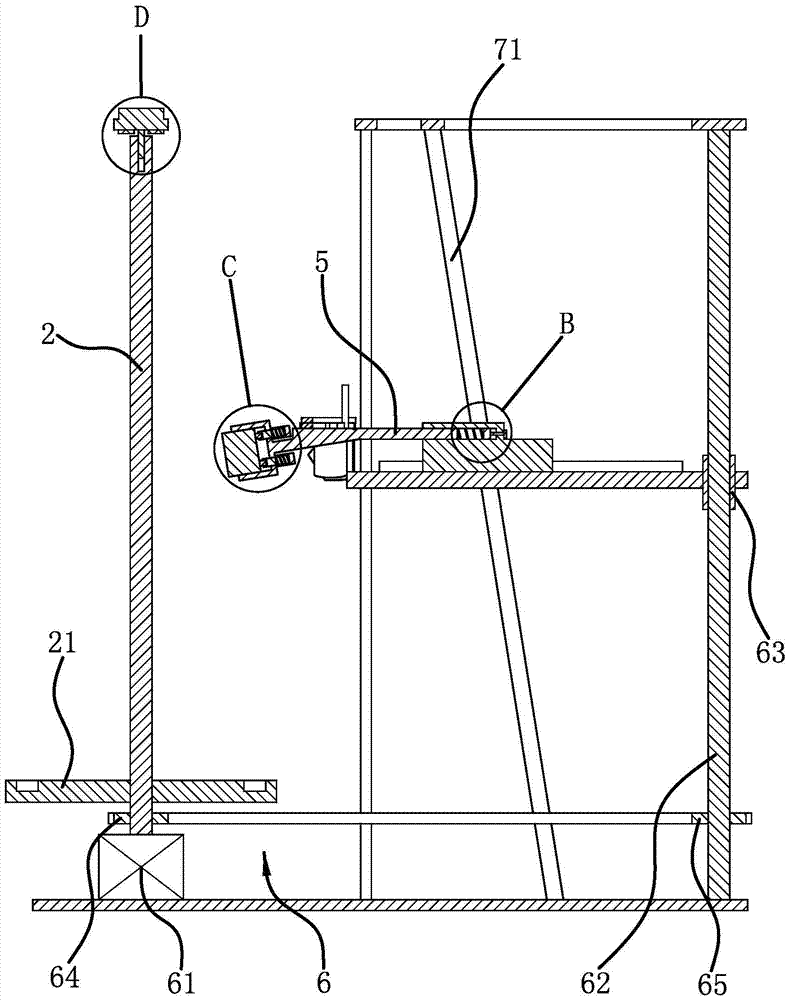 Reflective tape sticking device for road isolation pier