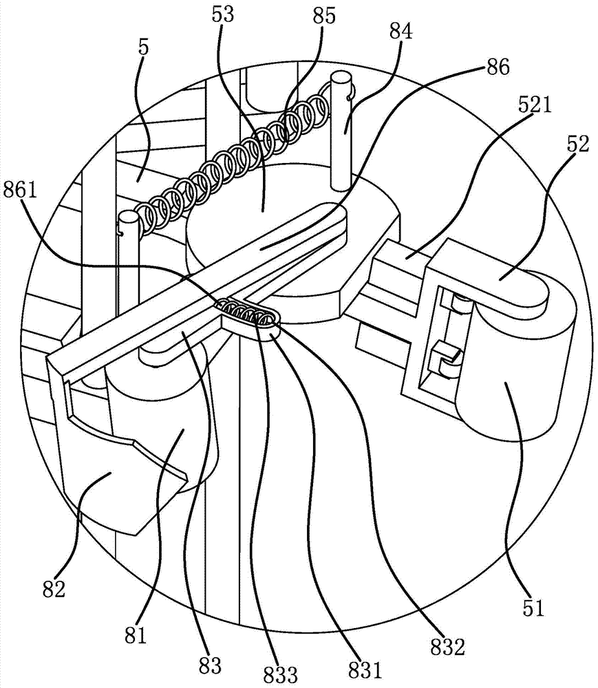 Reflective tape sticking device for road isolation pier