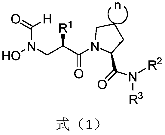 Spiro three-membered ring, spiro five-membered ring peptidyl deformylase inhibitor