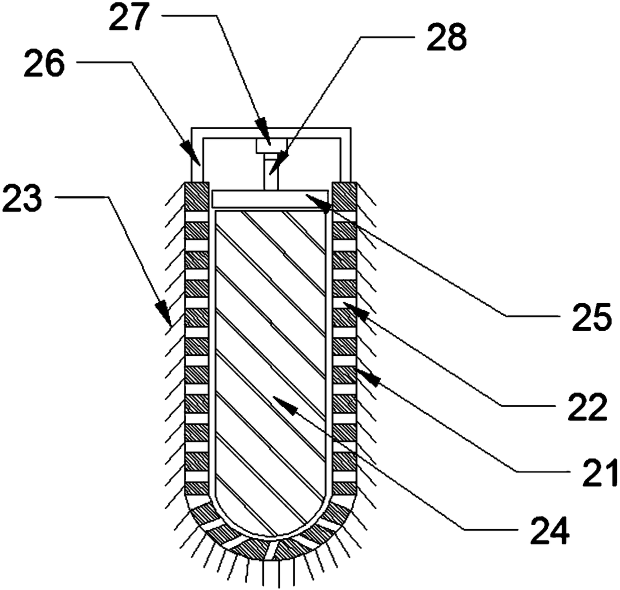 Environment-friendly medical glass test tube cleaning equipment