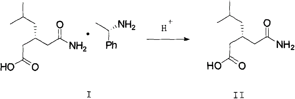 Nesting method for pregabalin intermediate mother liquor