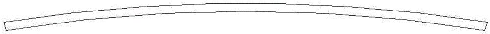 Bending forming die tool for bus roof through beam