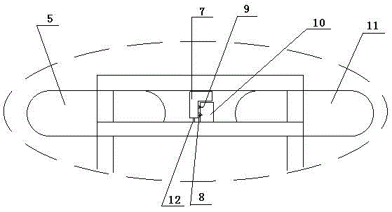 Cutting device for hollow fabric prepreg