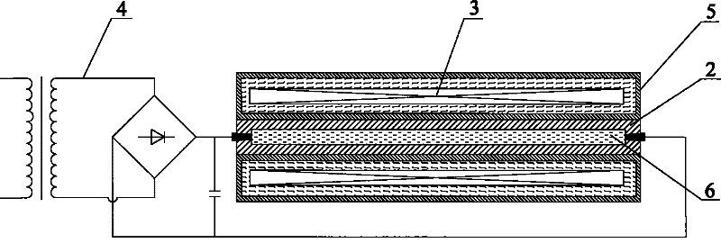 Novel copper and copper alloy plate belt electromagnetism assistant casting method and device