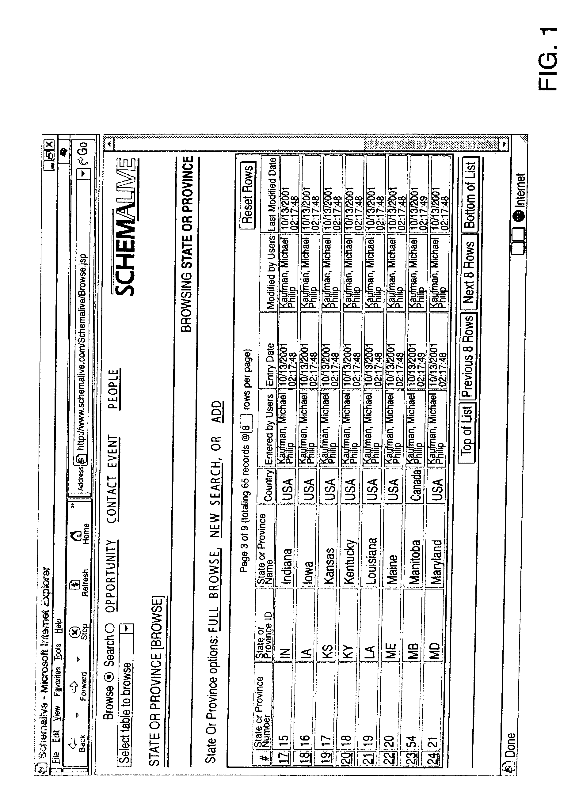 System and Method for Generating Automatic User Interface for Arbitrarily Complex or Large Databases