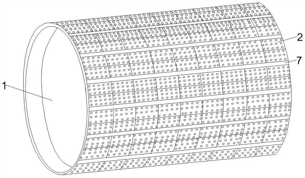 A direct-bonded ceramic patch conveyor belt roller