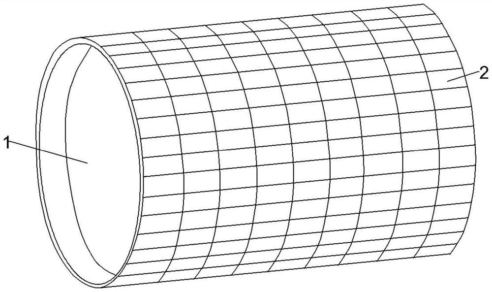 A direct-bonded ceramic patch conveyor belt roller