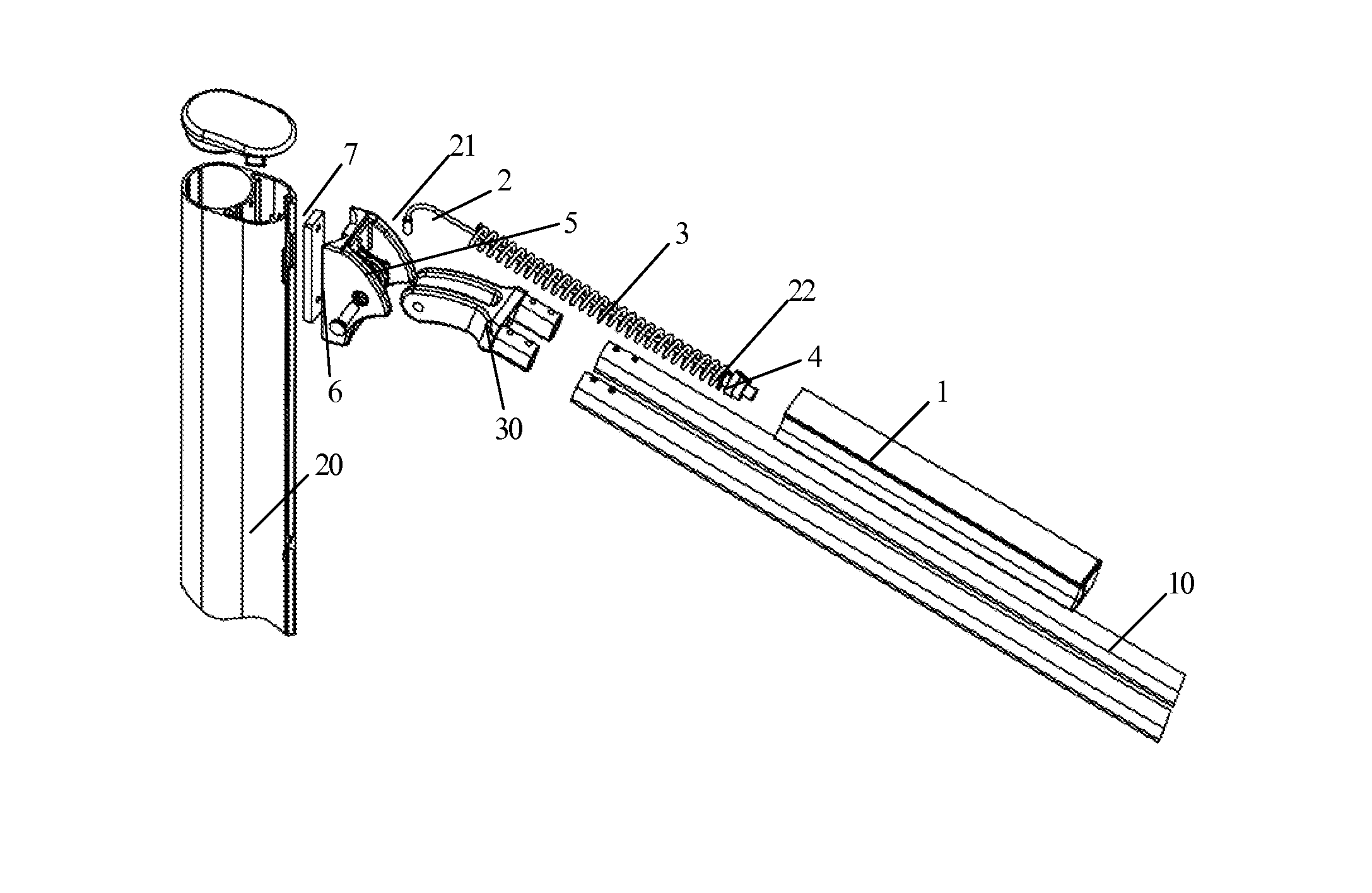 Laborsaving mechanism for unfolding sunshade