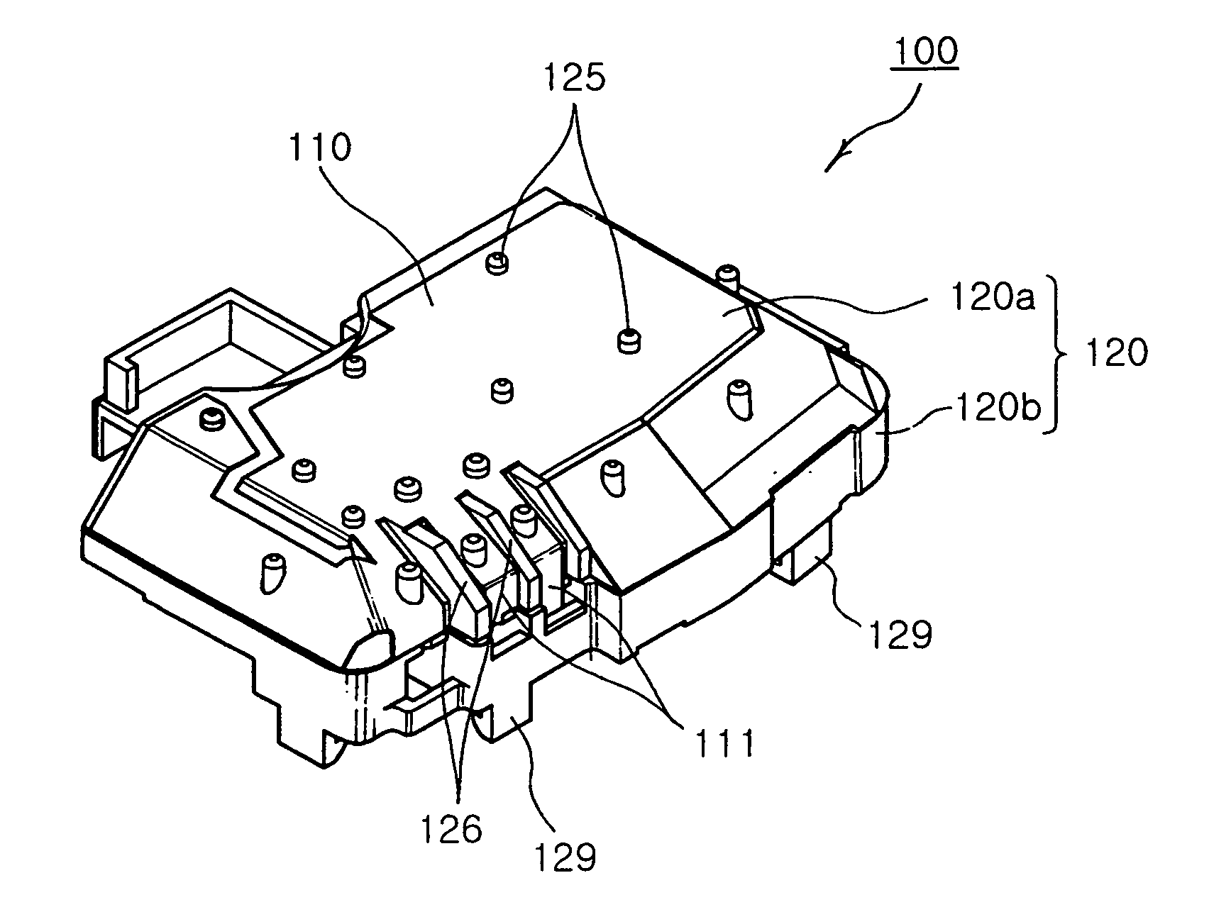 Built-in antenna module of wireless communication terminal