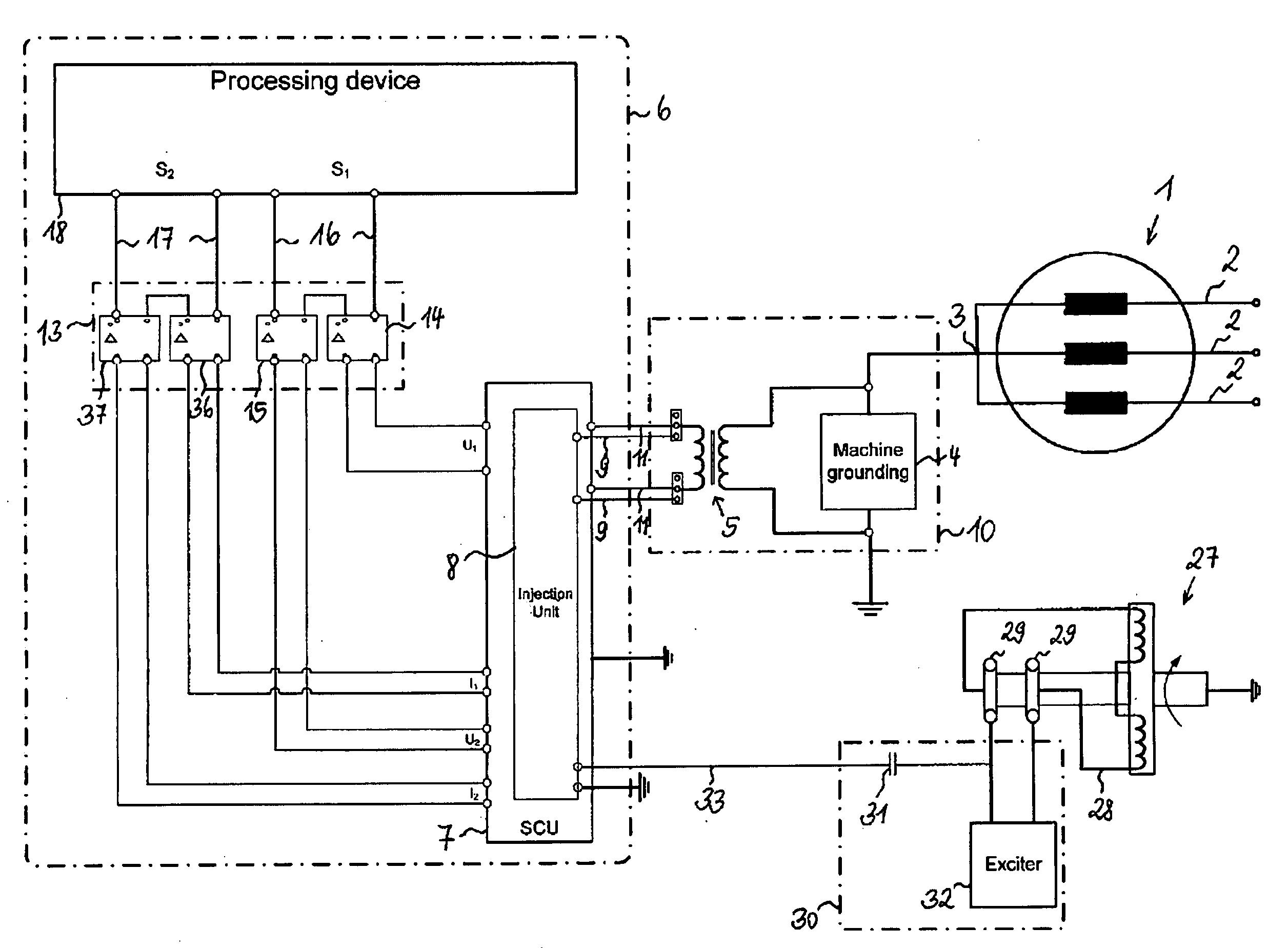 Arrangement and Method for Determining an Electrical  Feature