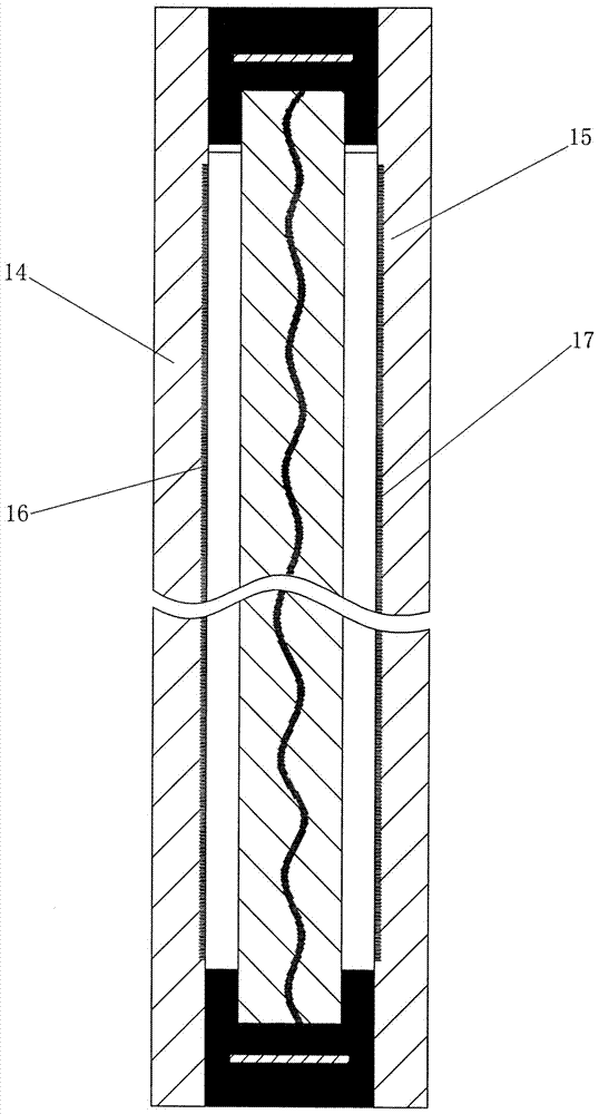 A three-layer hollow glass body and its manufacturing method