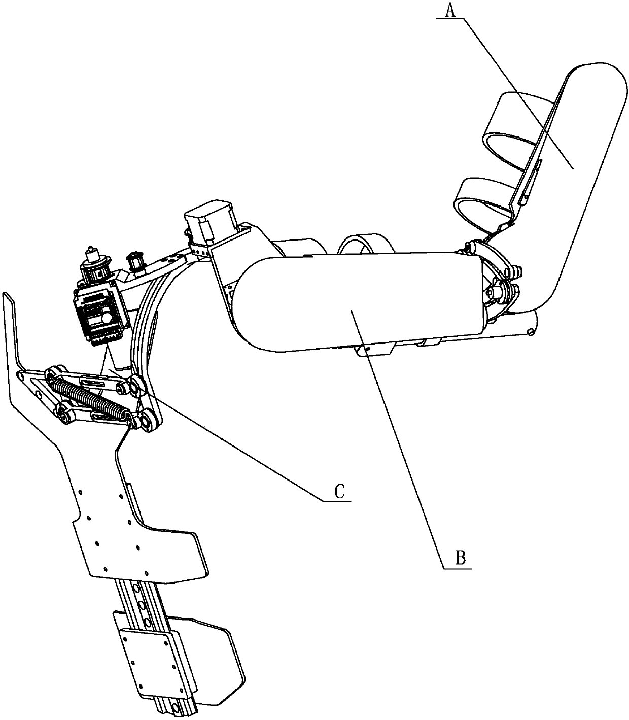 An active-passive mixed upper limb rehabilitation training exoskeleton