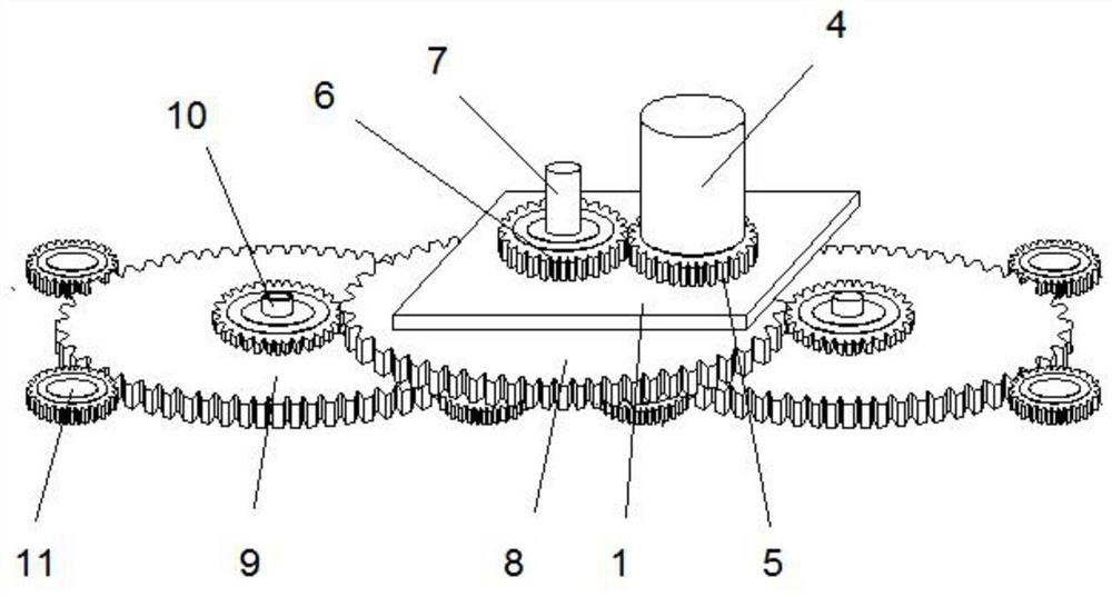 Medical abdomen massage structure