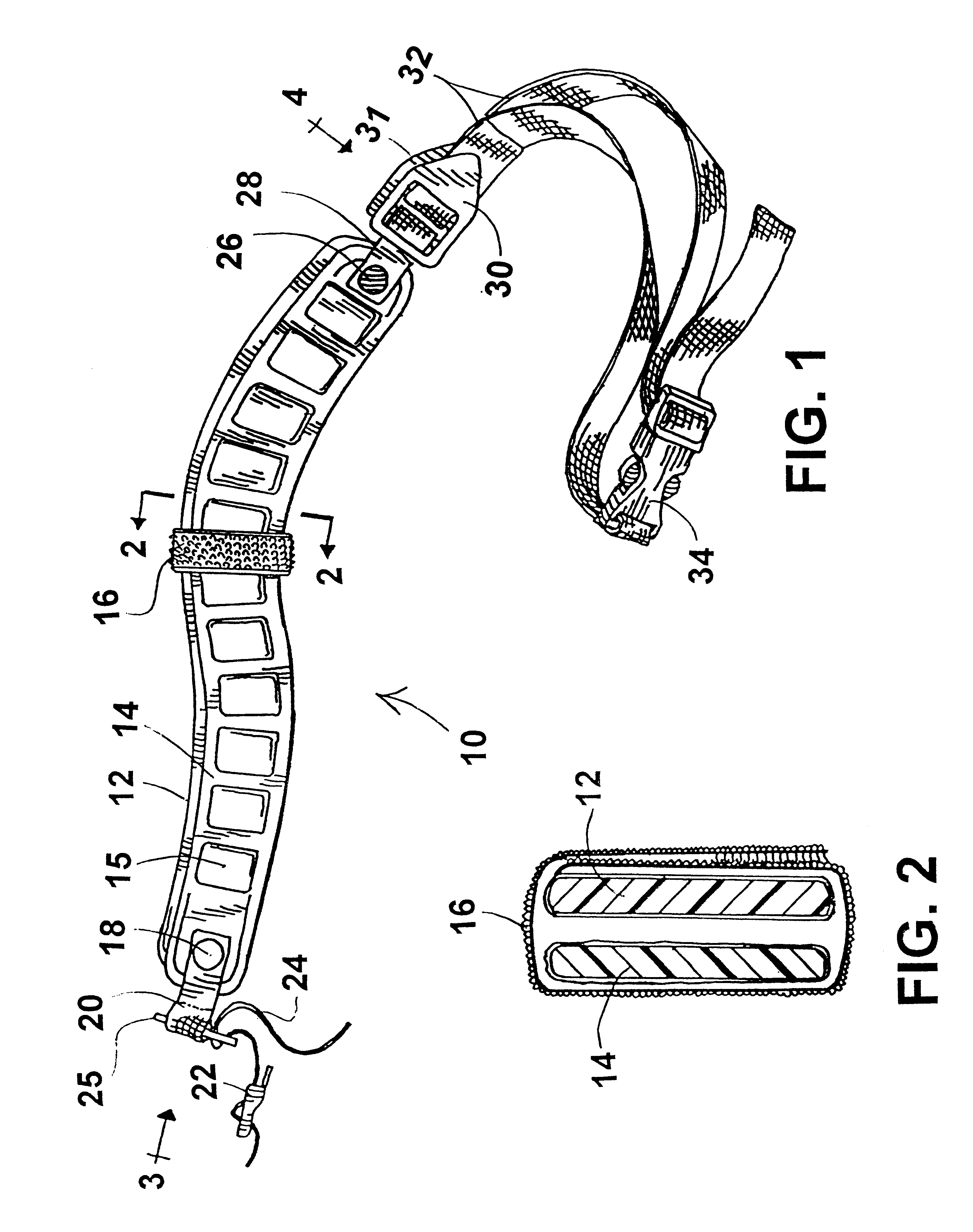 Nested, two-layer golf bag strap for one-shoulder or two-shoulder carrying