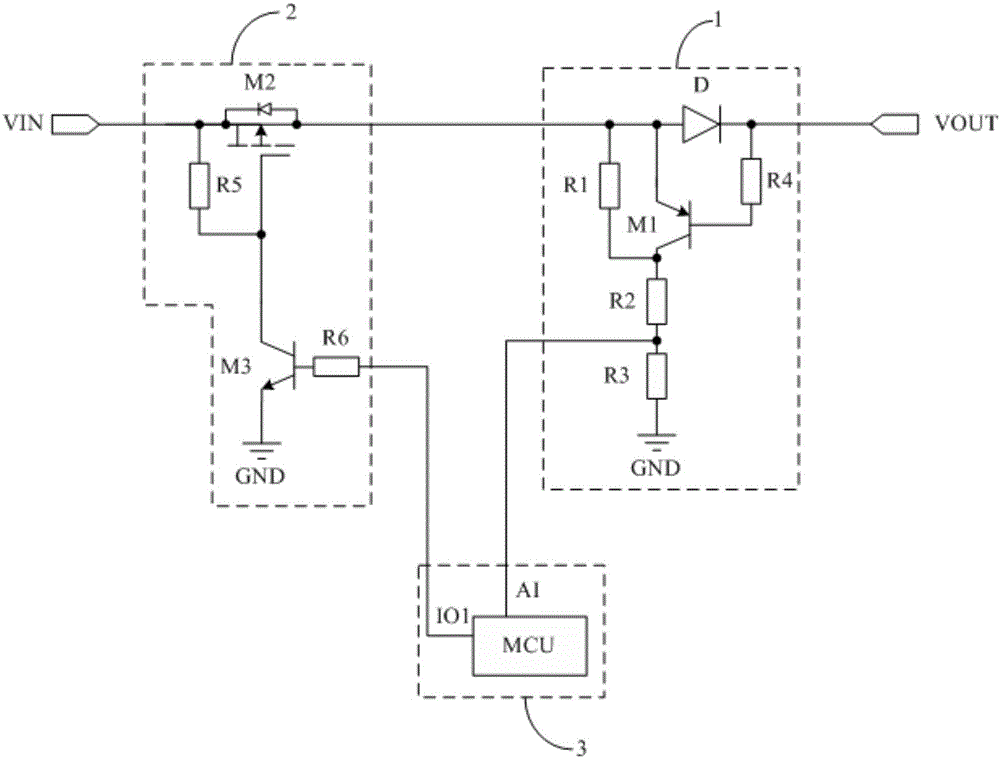 Power output protective circuit and device