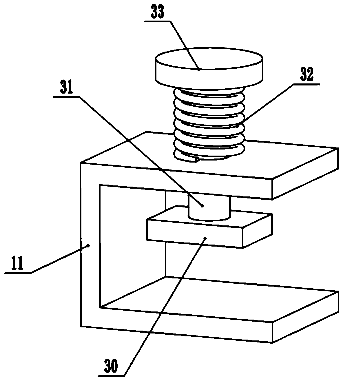 Paint spraying device for hardware mechanical part machining