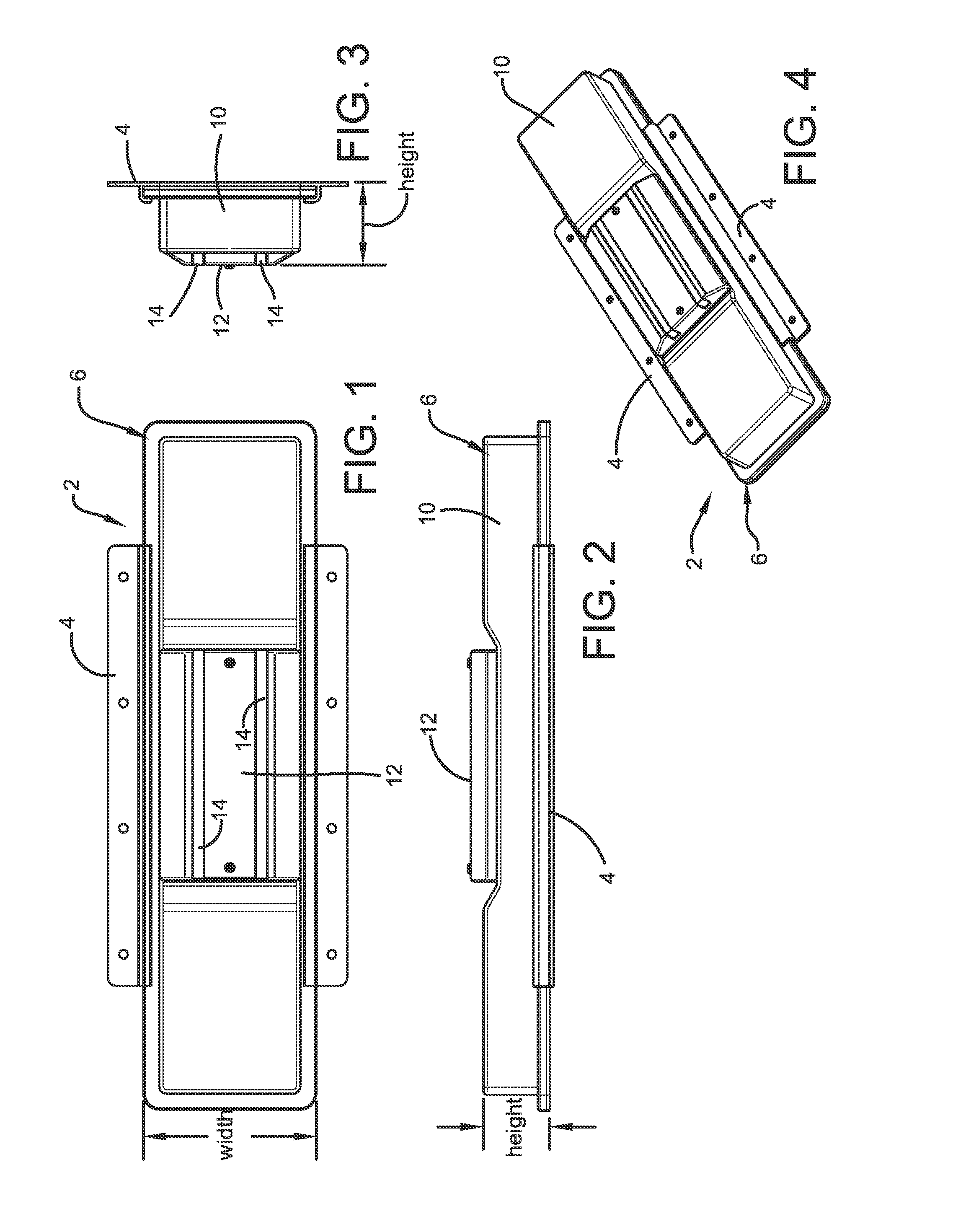 LED light fixture for use in public transportation facilities