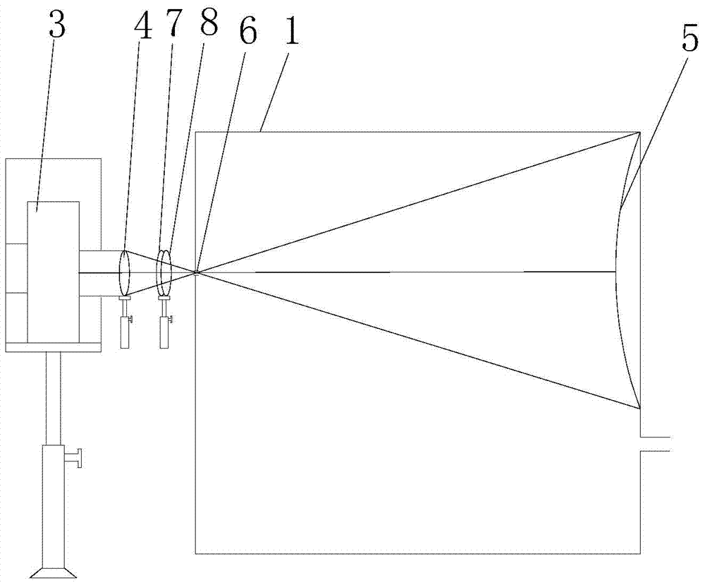 Luminous environment simulating device in tunnel