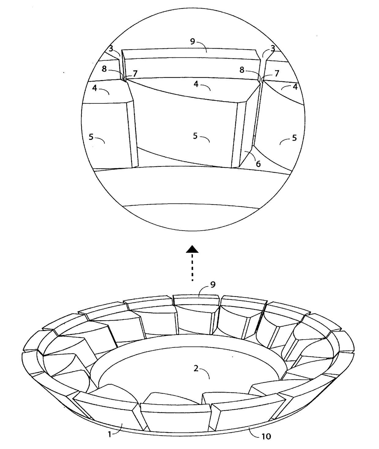 Apparatus for creating a swirling flow of fluid