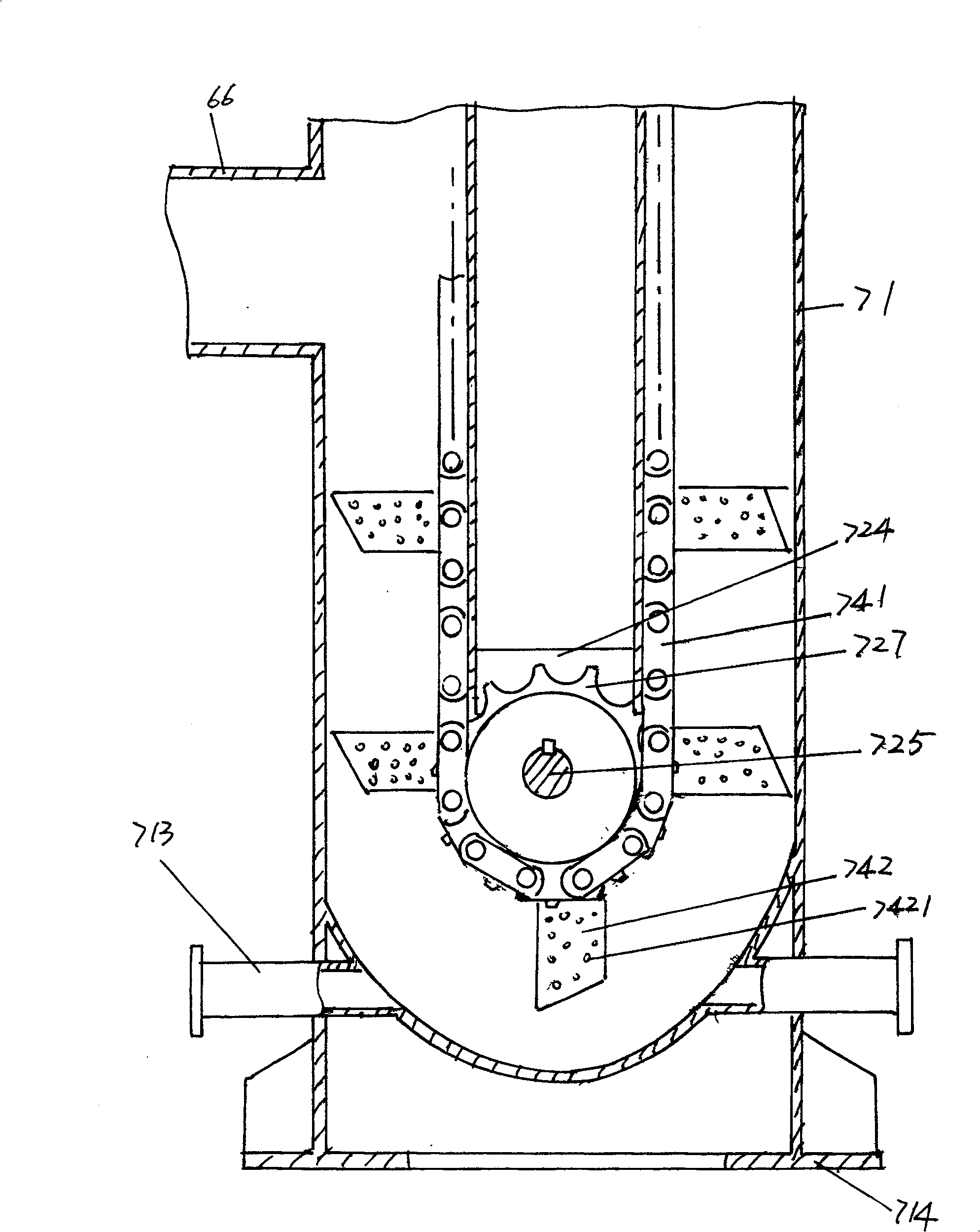 Equipment for continuous extraction of fish protein