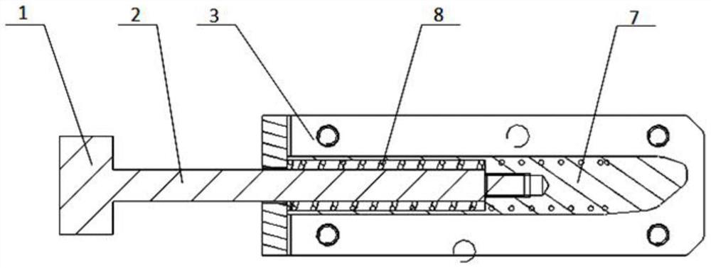 Unfolding in-place locking device and spacecraft