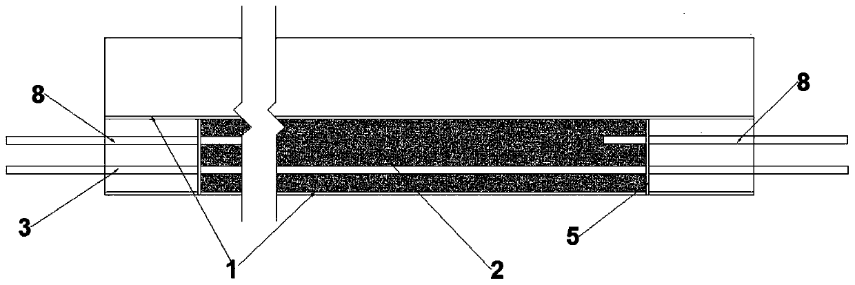 Prefabricated steel tube bundle partially-prestressed concrete beam and construction method thereof