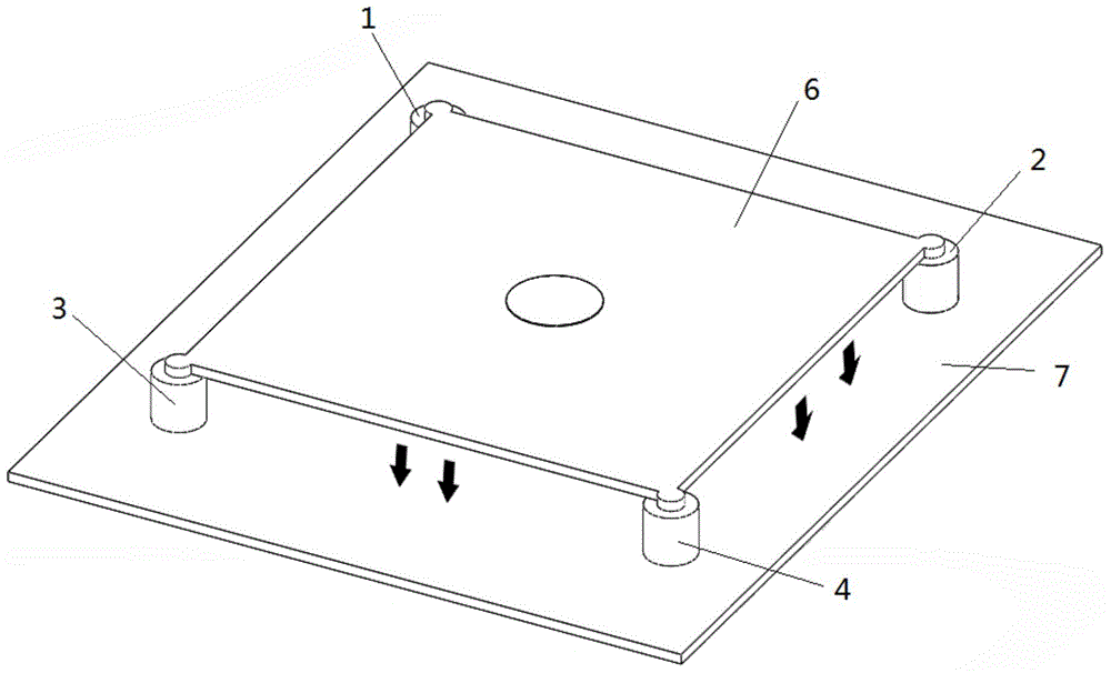 Human body static balance testing method and instrument