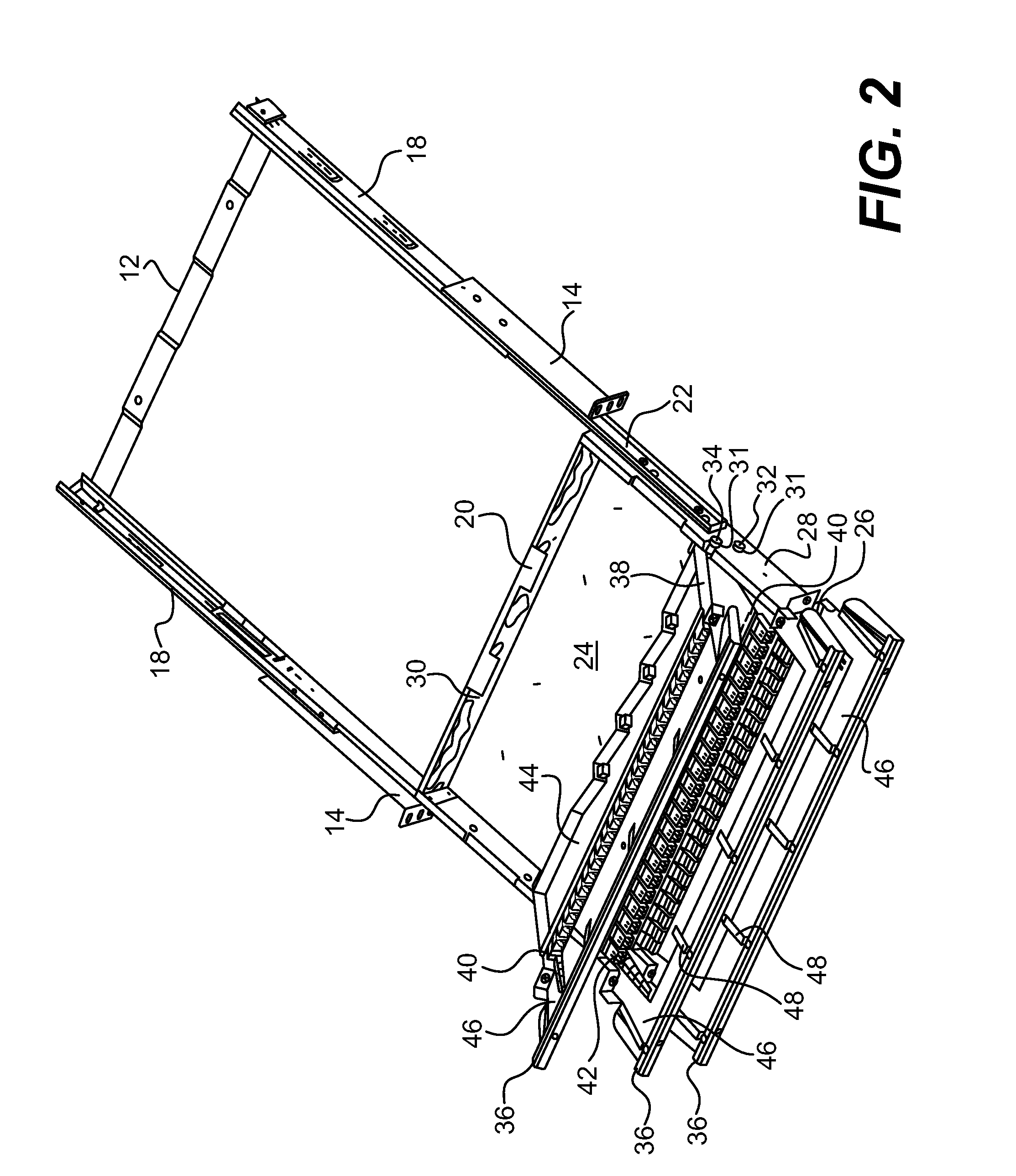 High density patching system for cable and optical fiber