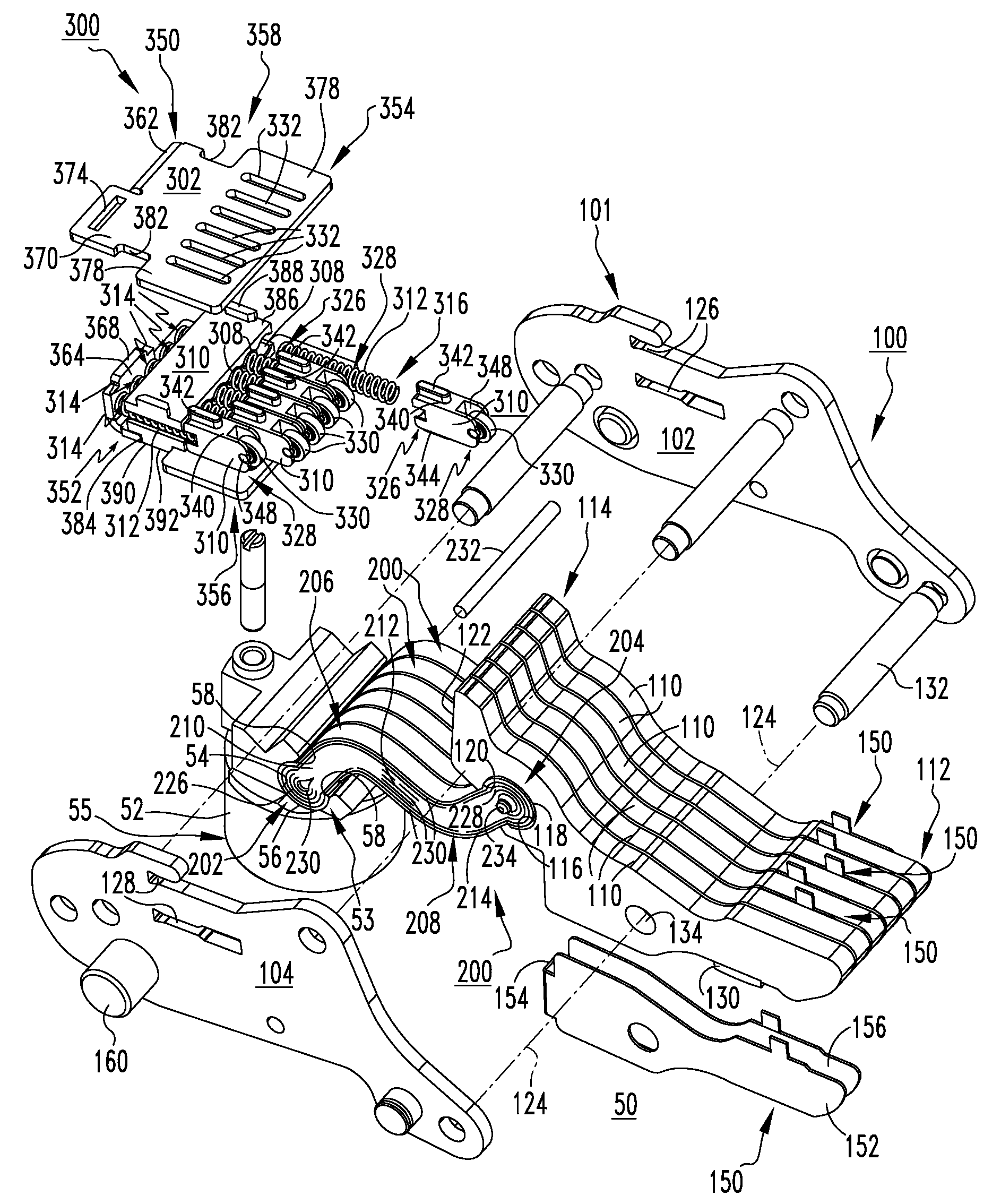 Electical switching apparatus, and movable contact assembly and contact spring assembly therefor