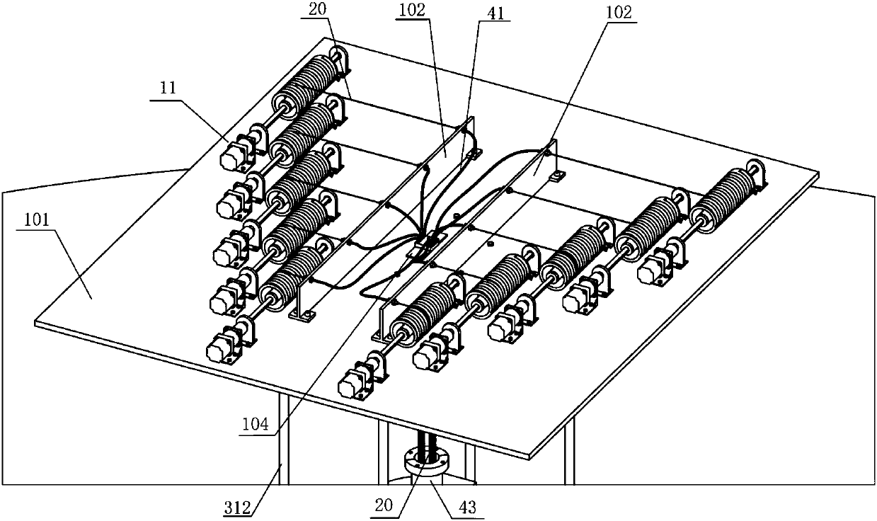 Robot device for visually detecting component in core cavity of pebble bed reactor