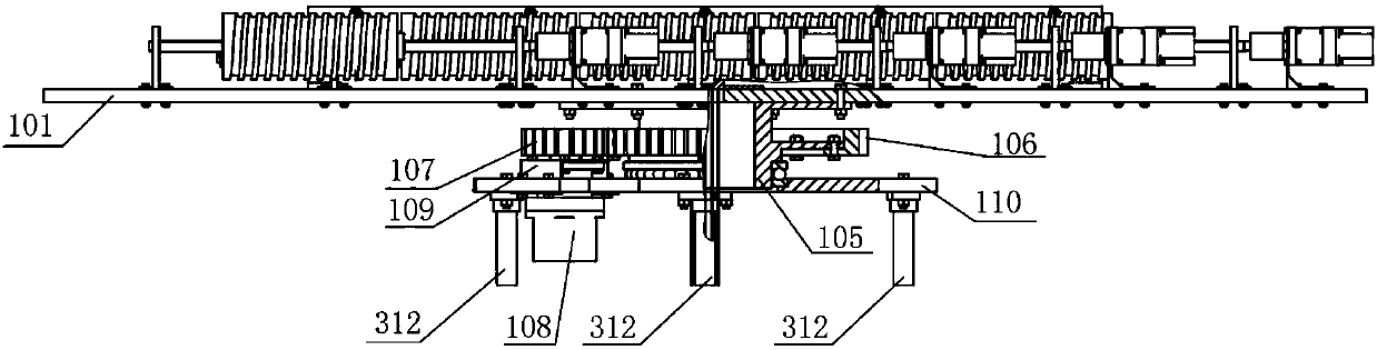 Robot device for visually detecting component in core cavity of pebble bed reactor