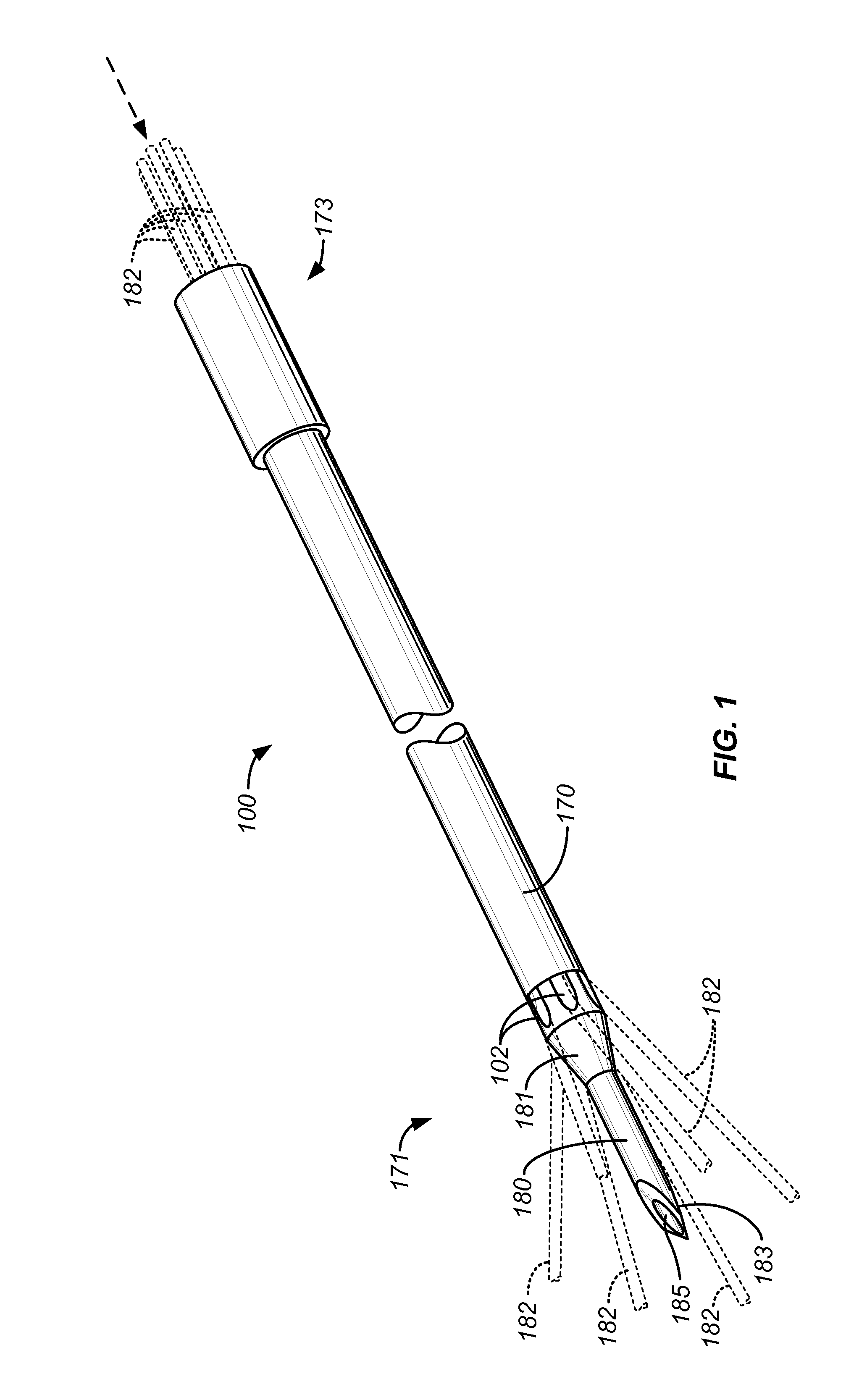 Needle and tine deployment mechanism