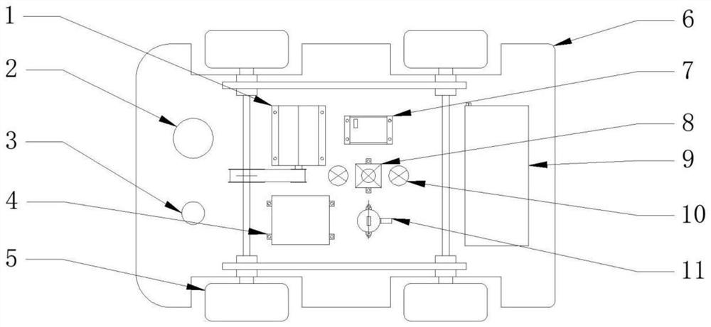 Active mobile bottom dangerous goods detection device based on deep learning algorithm