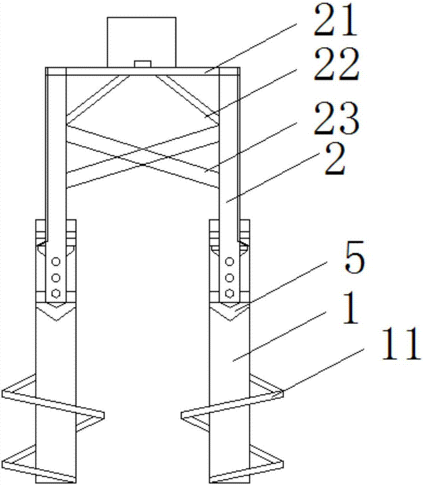 Jacket foundation structure and construction method