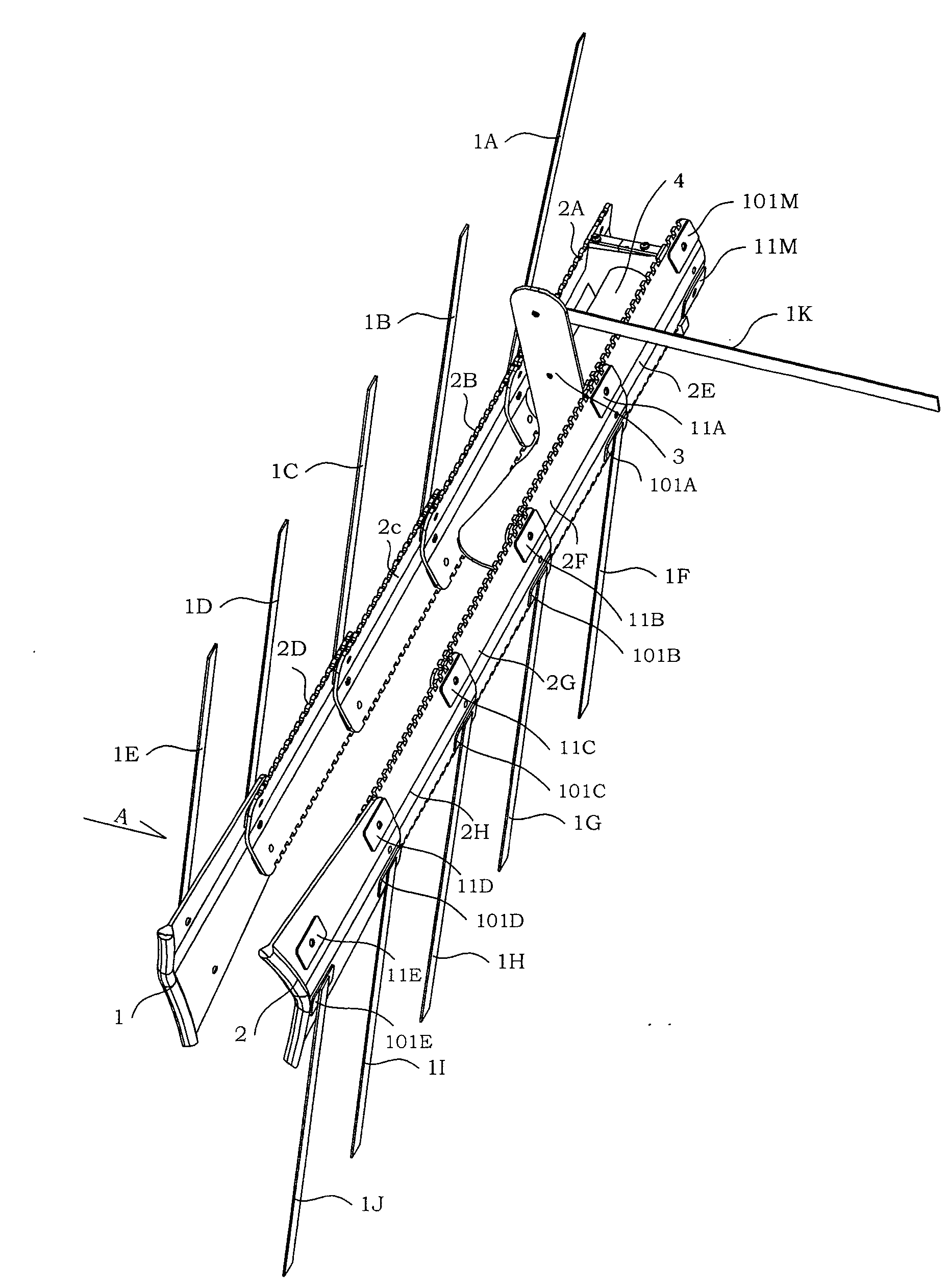 Fish scale traction splints fixing device for long bone fracture