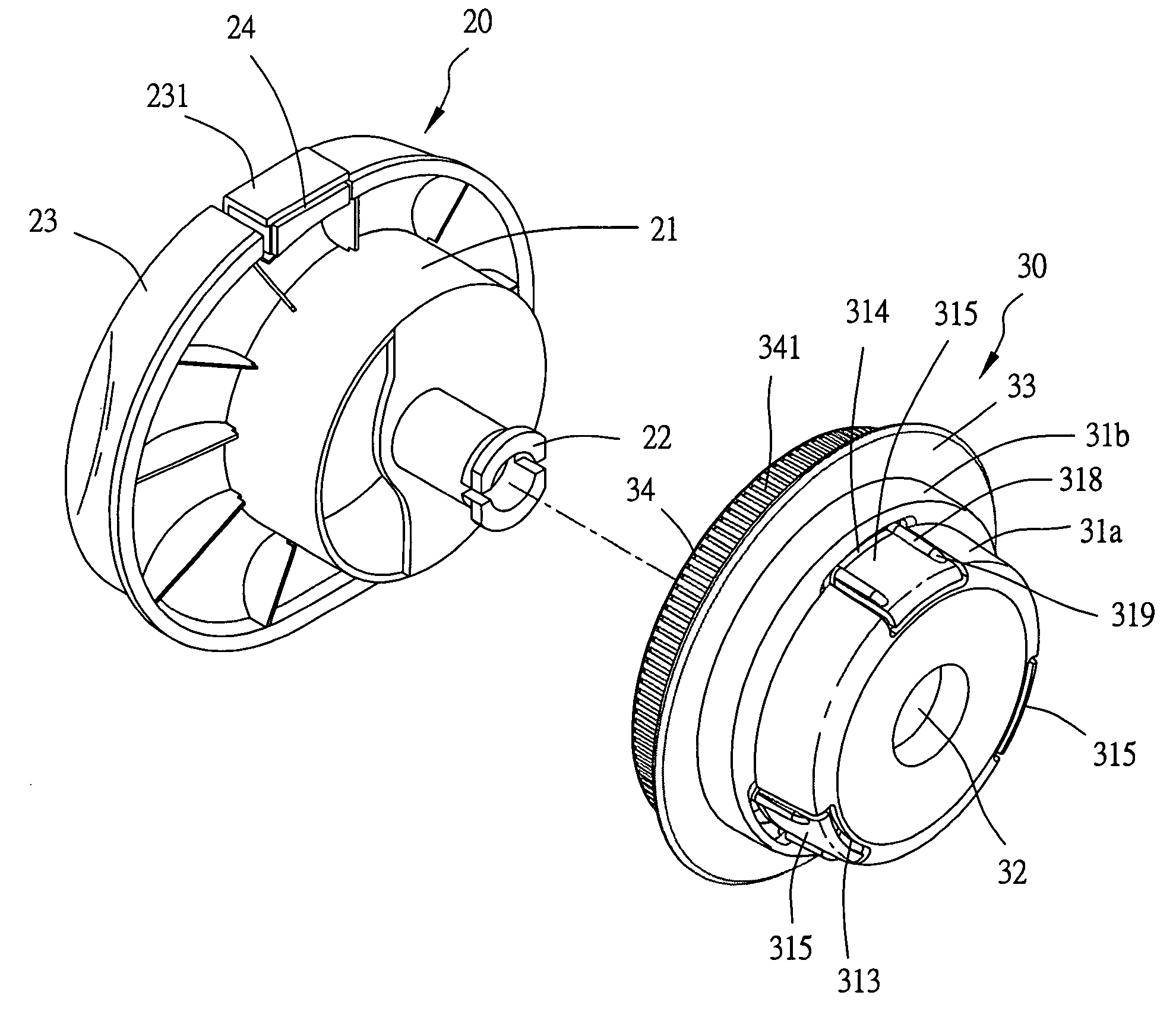 Membrane packing dispenser