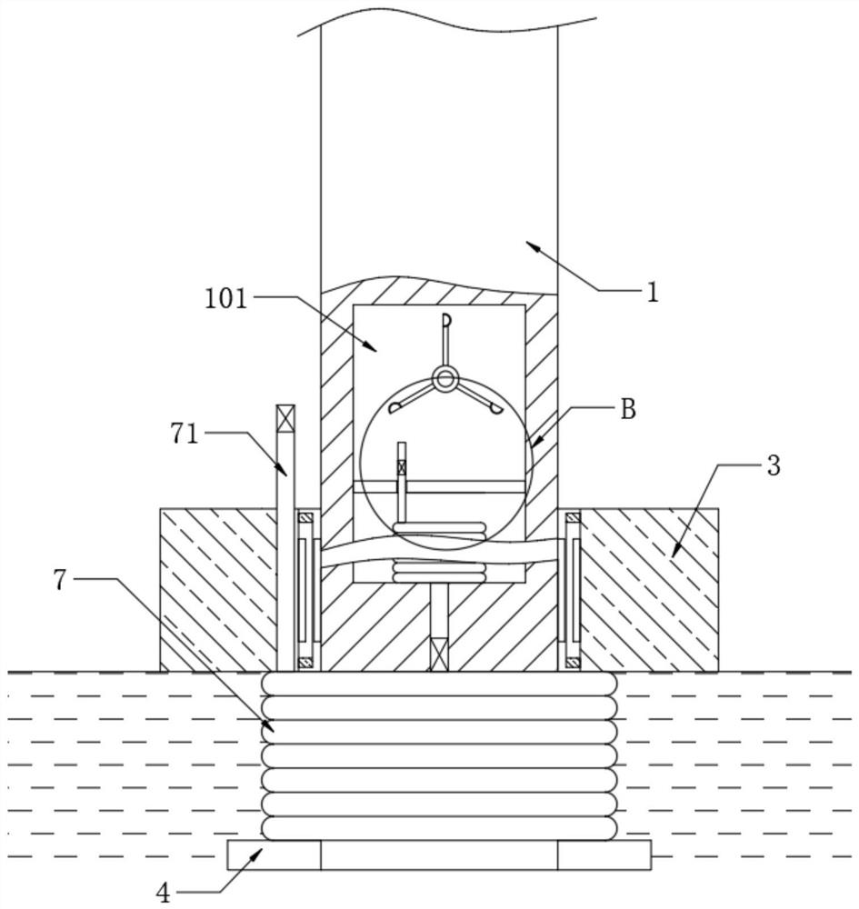 Anti-impact offshore wind power generation equipment