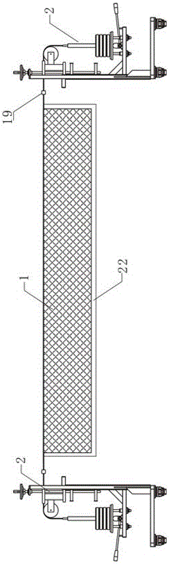 Lifting-adjustable combination badminton training mesh frame for campus and operation method thereof