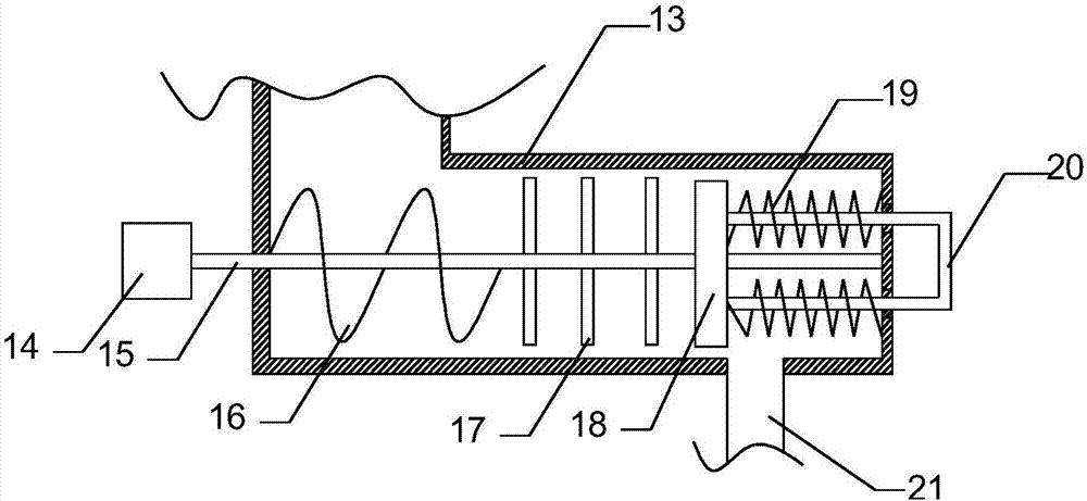 Efficient mixing and feed feeding integrated machine