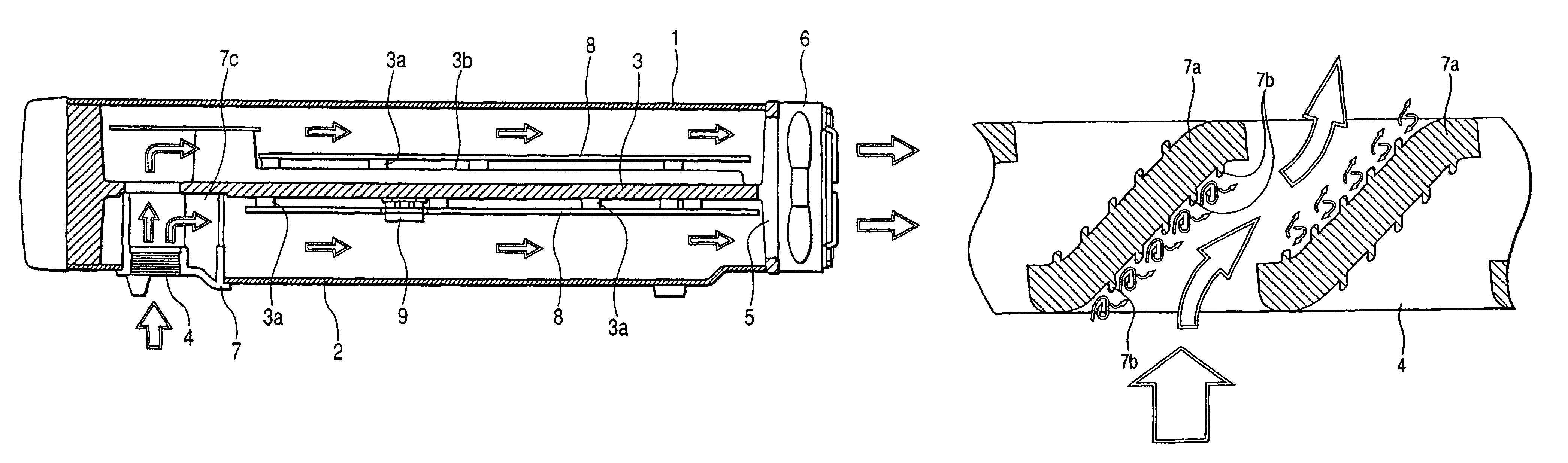 Device for air-cooling electronic apparatus