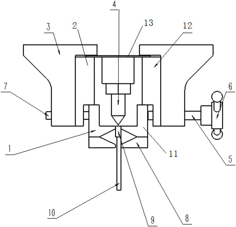 Diamond tool bit welding device and method