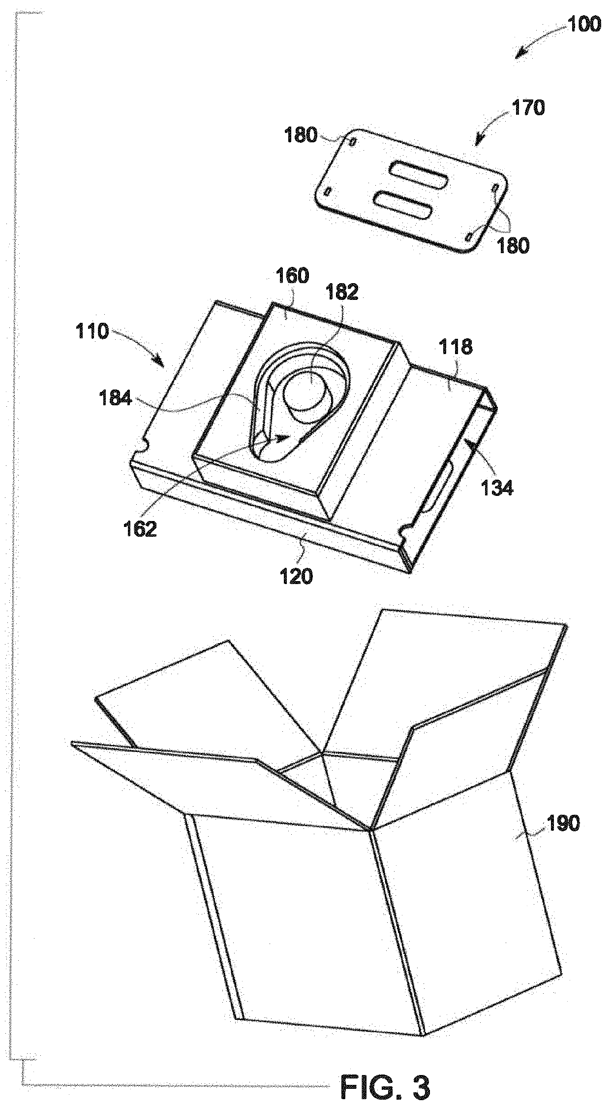 System and method for packaging a bioprocessing bag and associated components, and packaging for a bioprocessing bag