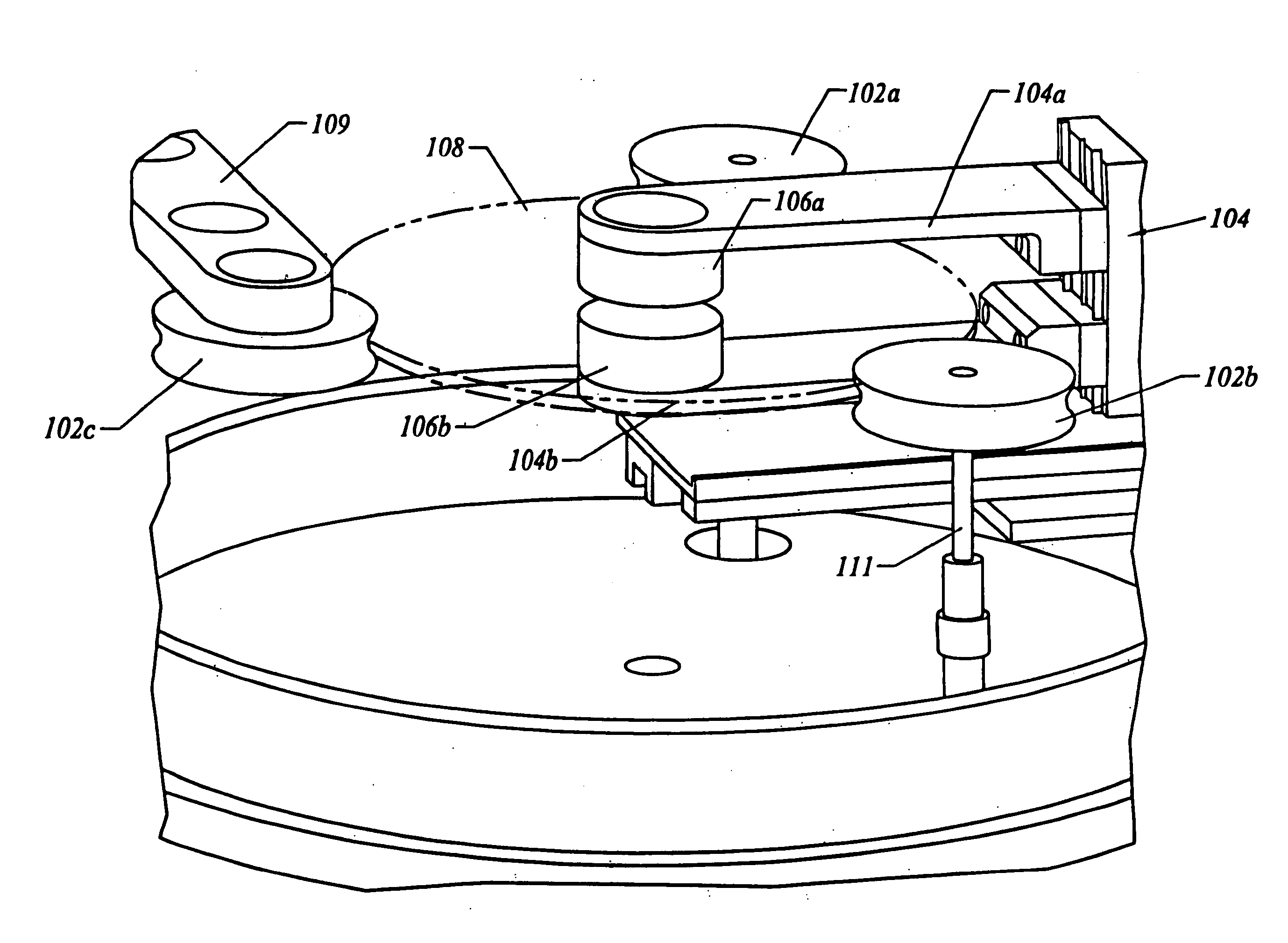 Multi-menisci processing apparatus